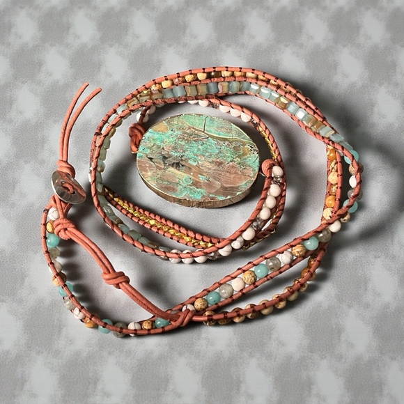 Jewelry - Ocean Jasper Wrap Boho Bracelet
